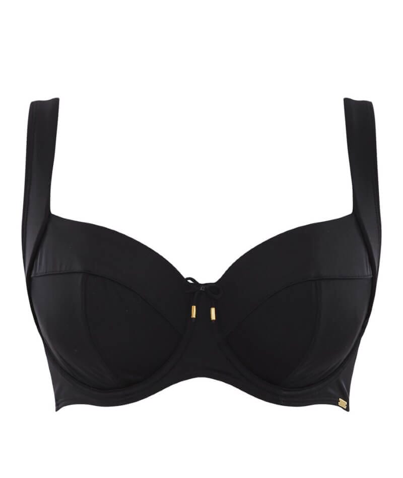 Panache Swimwear Anya Riva Balconnet Underwired Bikini - Black Swim 