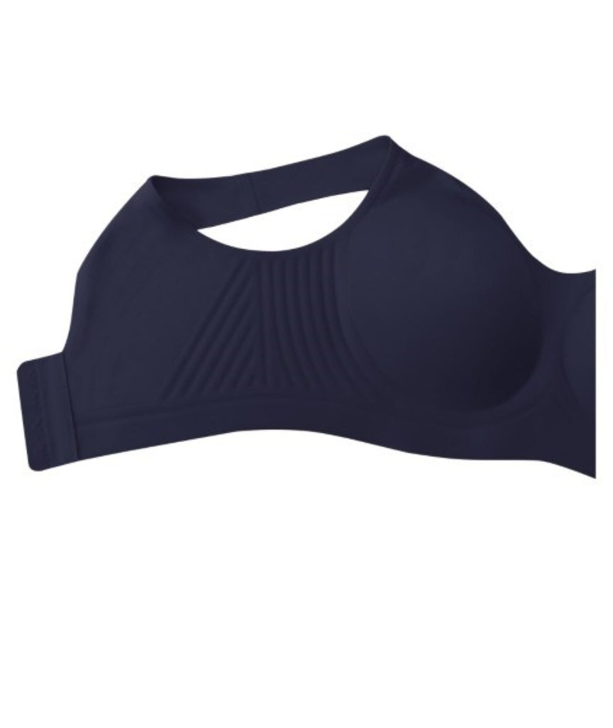 Amoena Linda Wire-Free Bra - Dark Blue