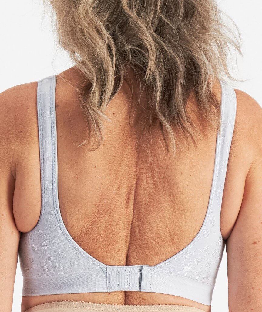 Playtex Comfort Revolution Contour Dot Wire-free Bra - Blue Oyster