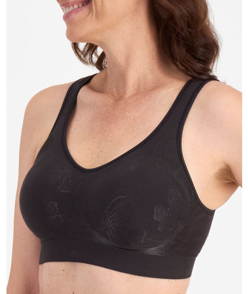 Playtex Comfort Revolution Contour Wire-free Bra - Black Bras 