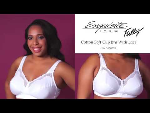 Exquisite Form Fully Cotton Soft Cup Wire-Free Bra With Lace - Damask Neutral