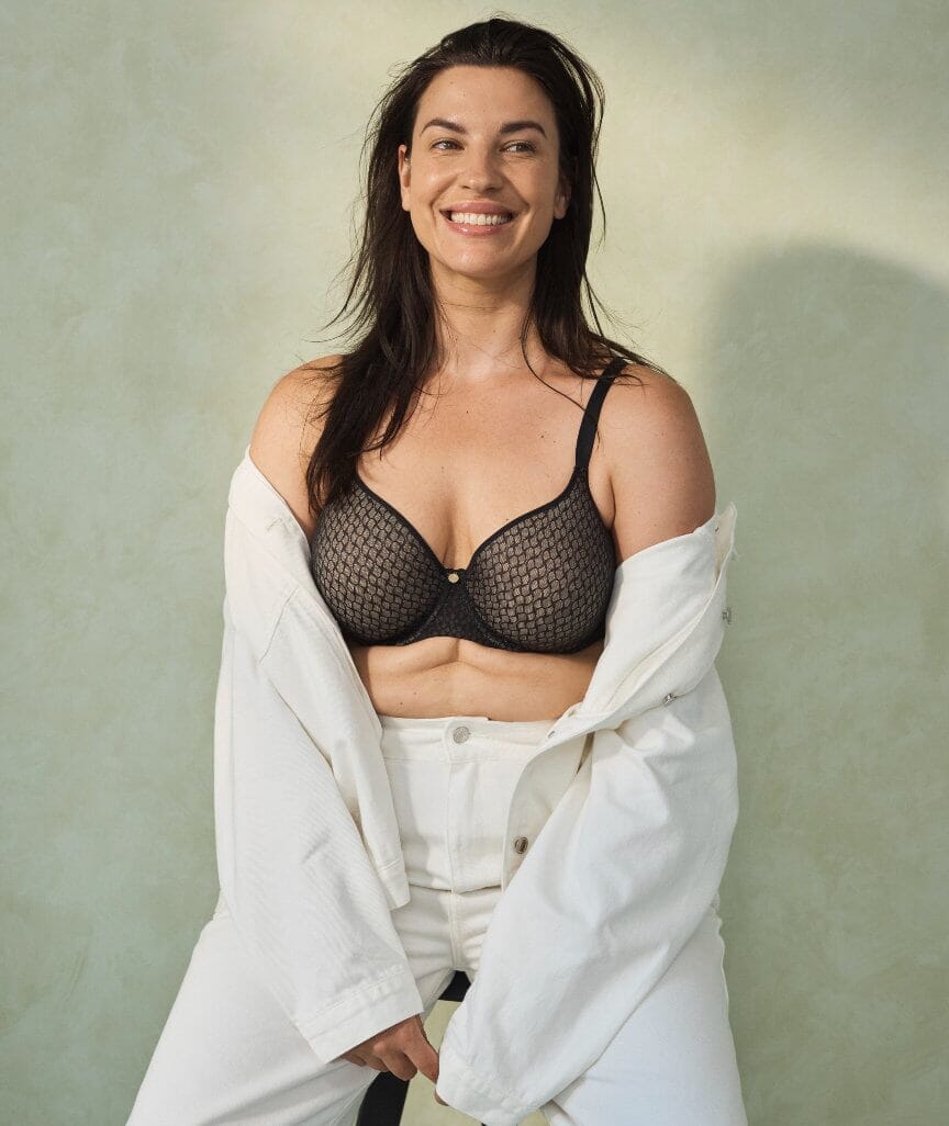 Berlei Lift & Shape T-Shirt Mesh Bra - Black Bras 