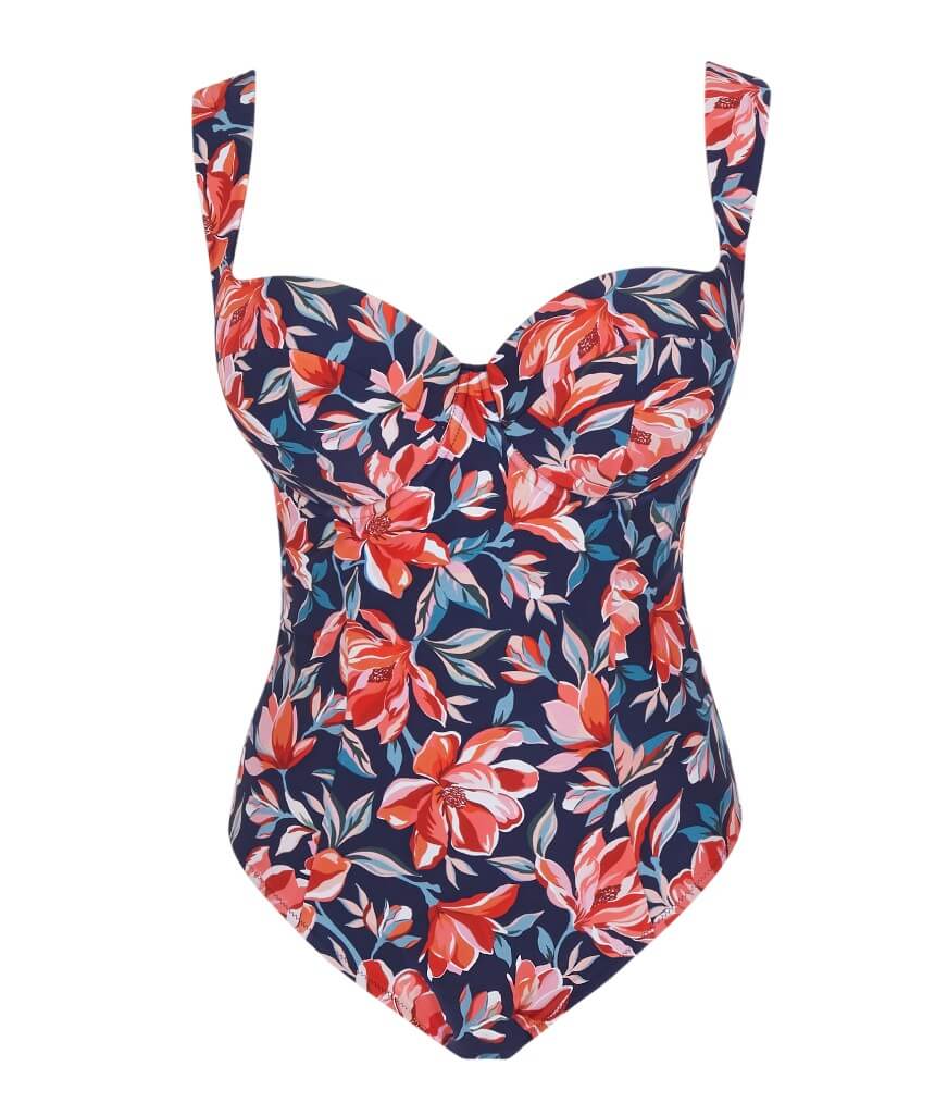 Panache Swimwear Monica Liliflora Balconnet Underwire One Piece Swimsuit - Liliflora Print