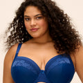 Elomi Nerina Underwire Stretch Plunge Bra - French Navy