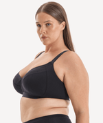 Nala Support Wirefree Bralette - Better Than Cotton Bra - Licorice