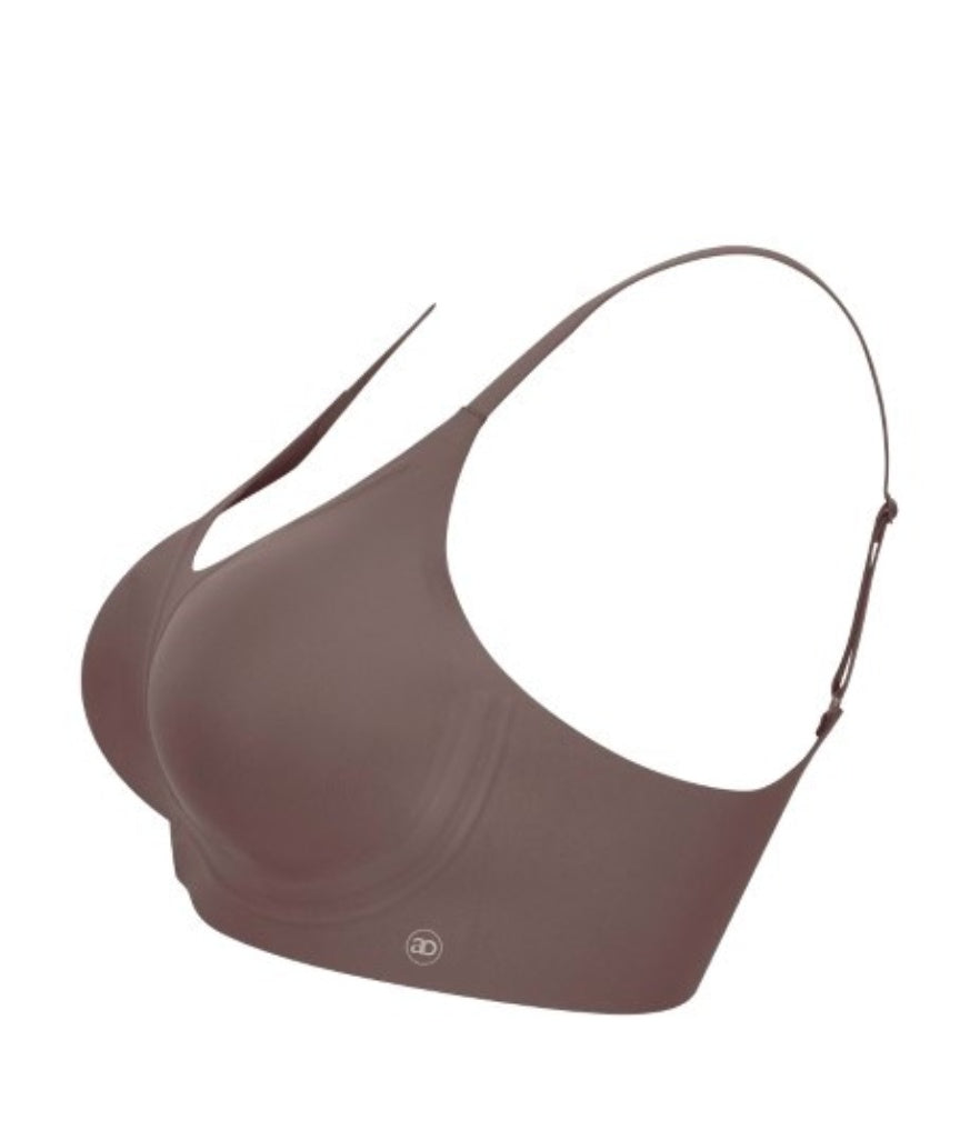 Amoena Wave Pure Non-Wired Bra - Deep Taupe