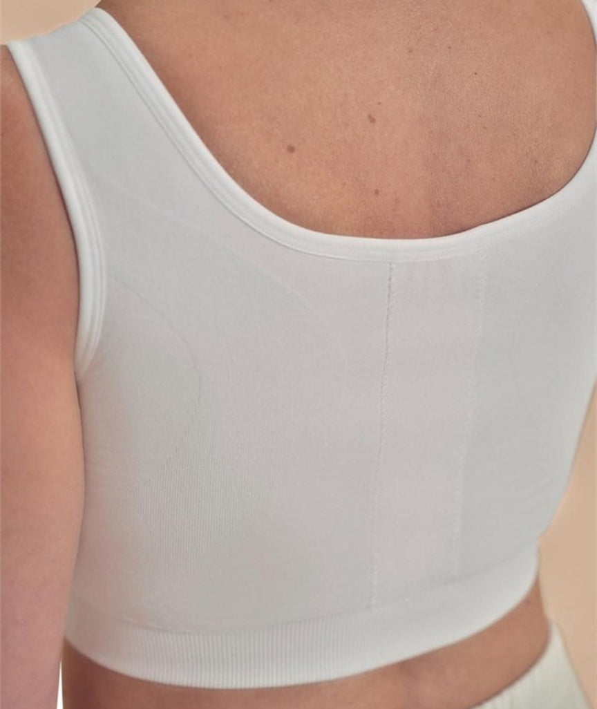 Amoena Leyla Post Surgery Bra - White