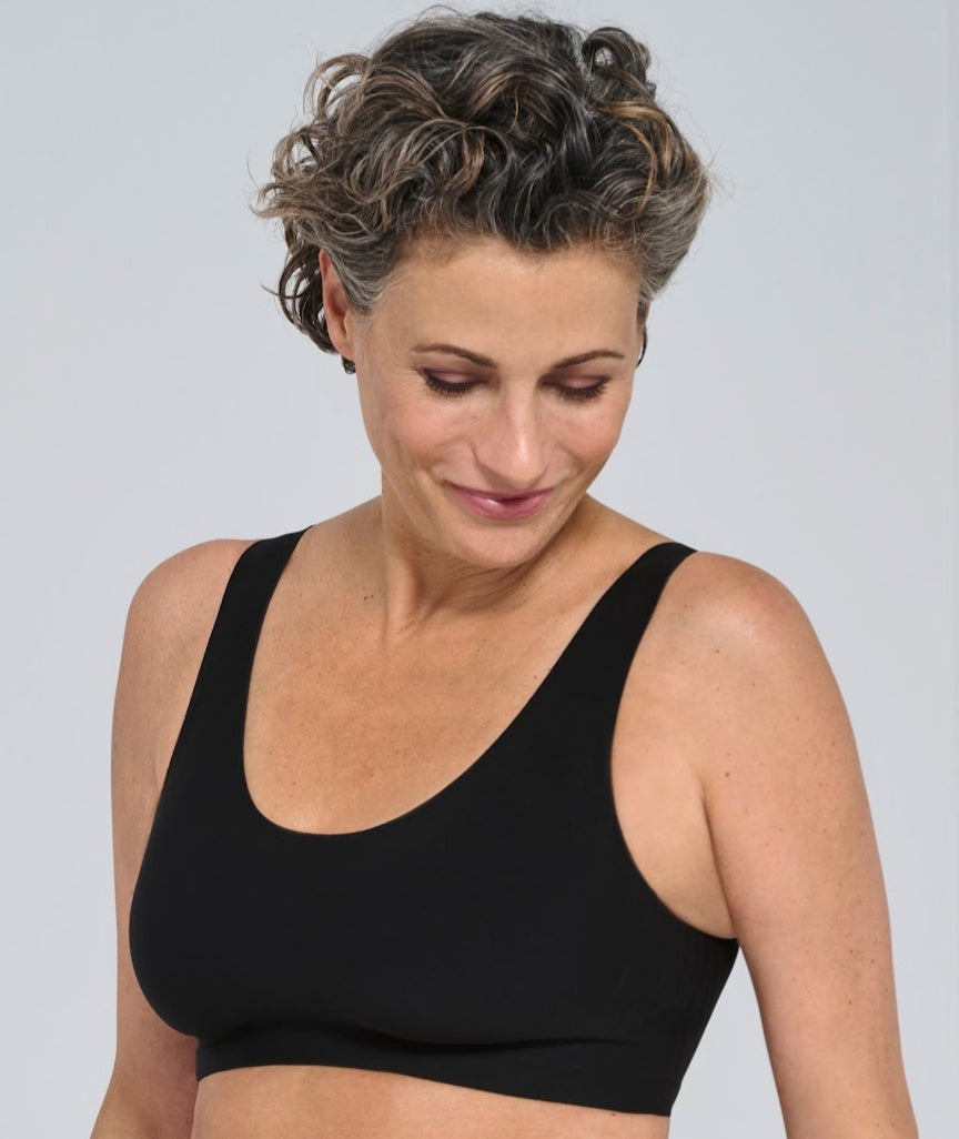 Amoena Linda Wire-Free Bra - Black