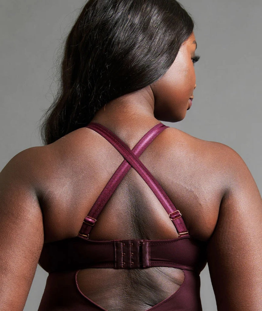 Scantilly Swerve Wire-free Bodysuit - Mulberry Purple