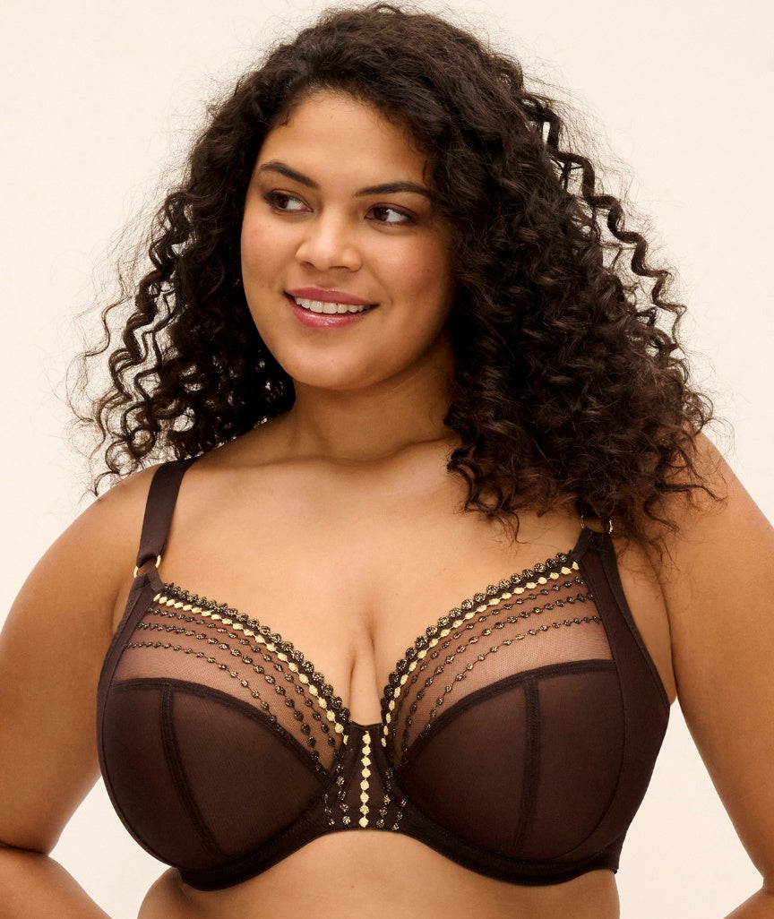 Elomi Matilda Underwired Plunge Bra - Gold Rush