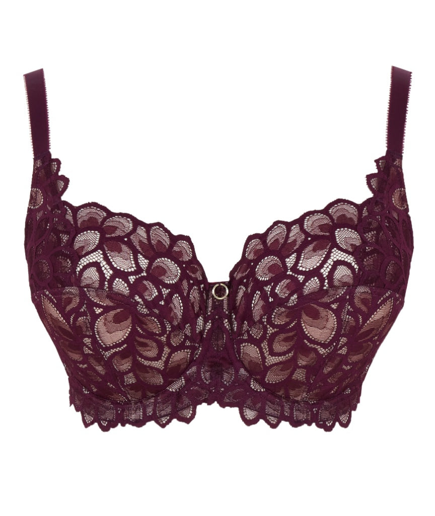 Panache Allure Underwired Full Cup Bra - Plum