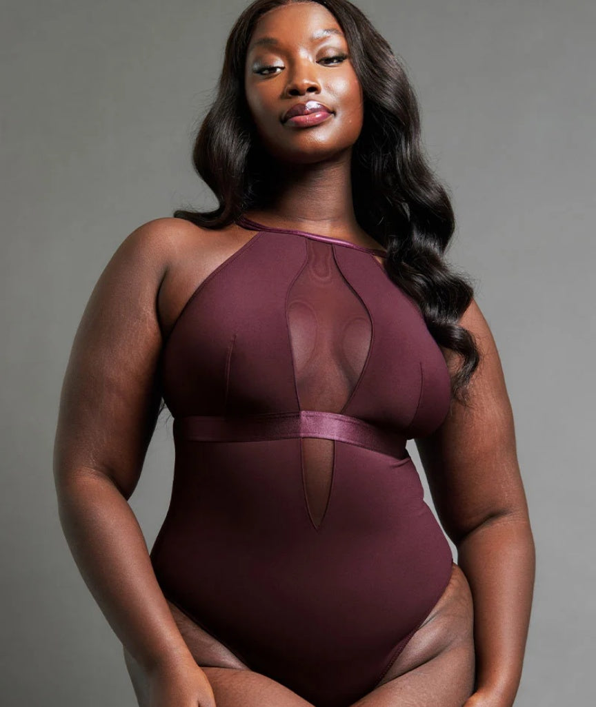 Scantilly Swerve Wire-free Bodysuit - Mulberry Purple