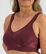Playtex Comfort Revolution Contour Wire-free Bra - Red Wine