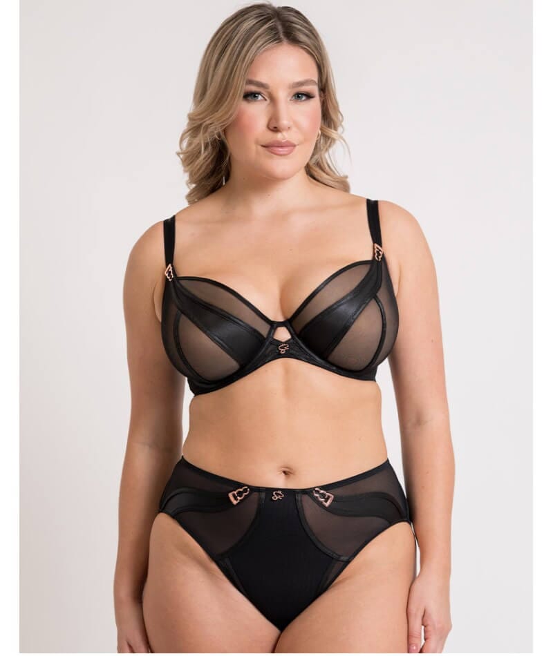 Scantilly Suspense Plunge Bra - Black Bras 