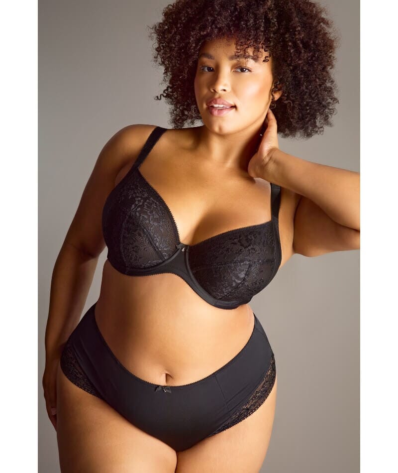 Sculptresse Roxie Plunge Underwired Bra - Black Bras 