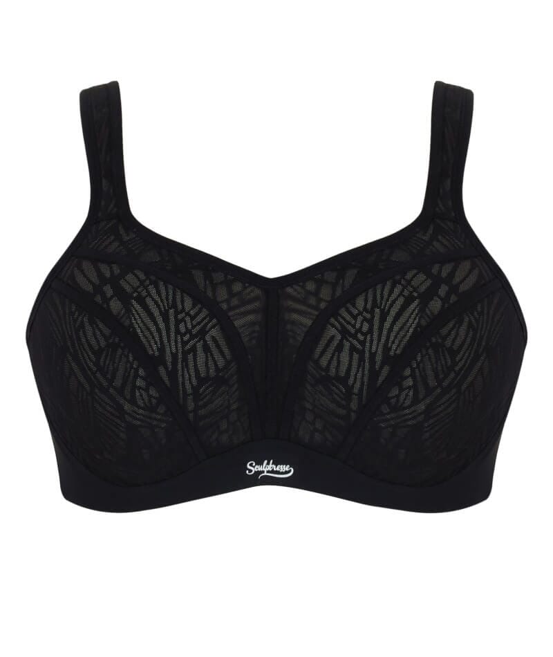 Sculptresse Activate Non Padded Underwired Sports Bra - Black/Chalk Bras 