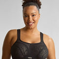 Sculptresse Activate Non Padded Underwired Sports Bra - Black/Chalk