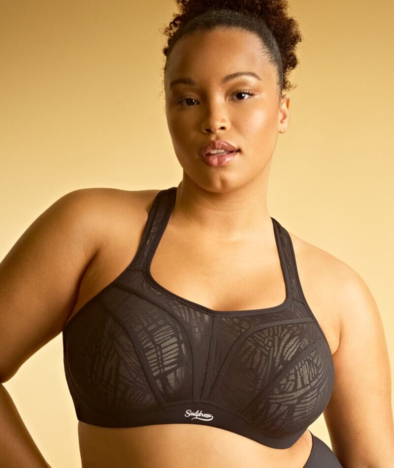 Sculptresse Activate Non Padded Underwired Sports Bra - Black/Chalk Bras 