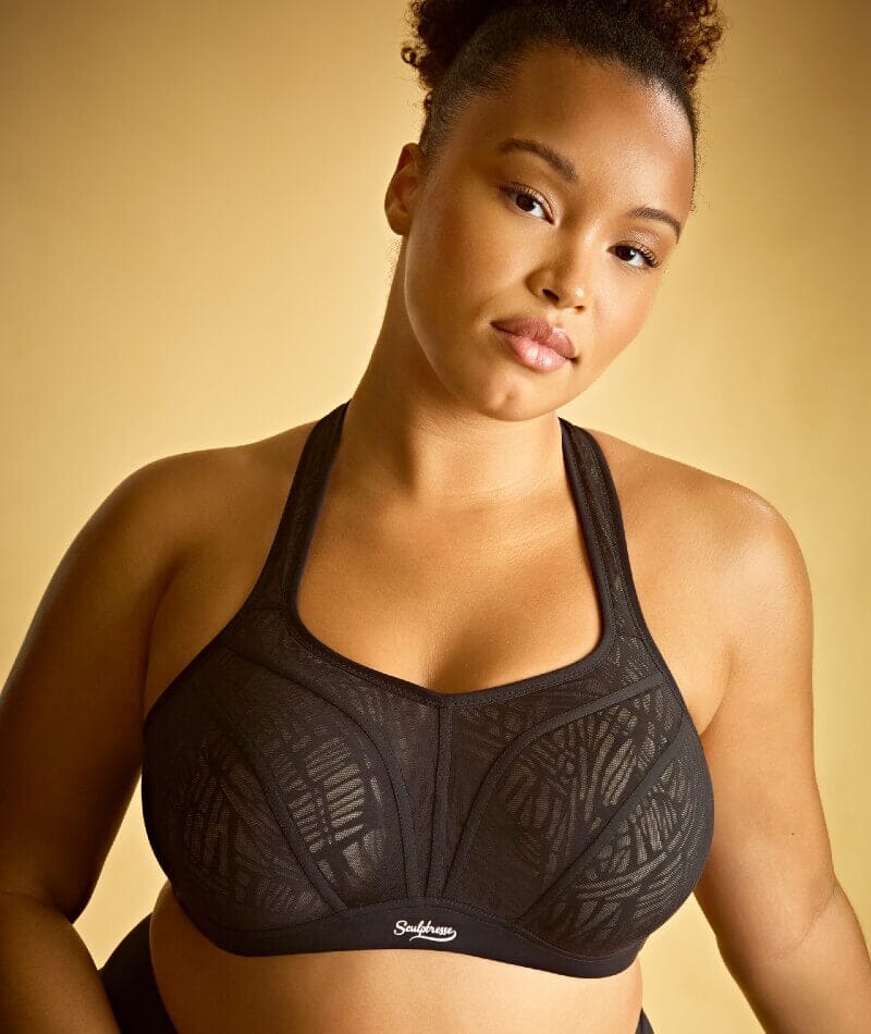 Sculptresse Activate Non Padded Underwired Sports Bra - Black/Chalk Bras 