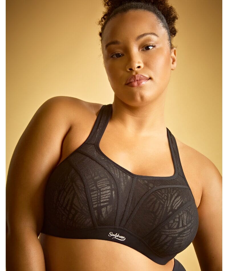 Sculptresse Activate Non Padded Underwired Sports Bra - Black/Chalk Bras 