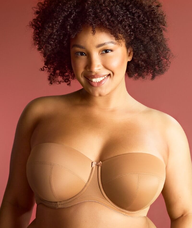 Sculptresse Dana Strapless Underwired Bra - Caramel Bras 