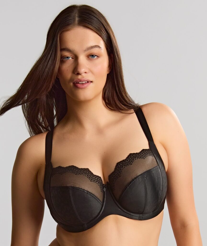 Sculptresse Esme Underwired Balconnet Bra - Black Animal