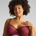 Sculptresse Estel Full Cup Underwired Bra - Cherry Red