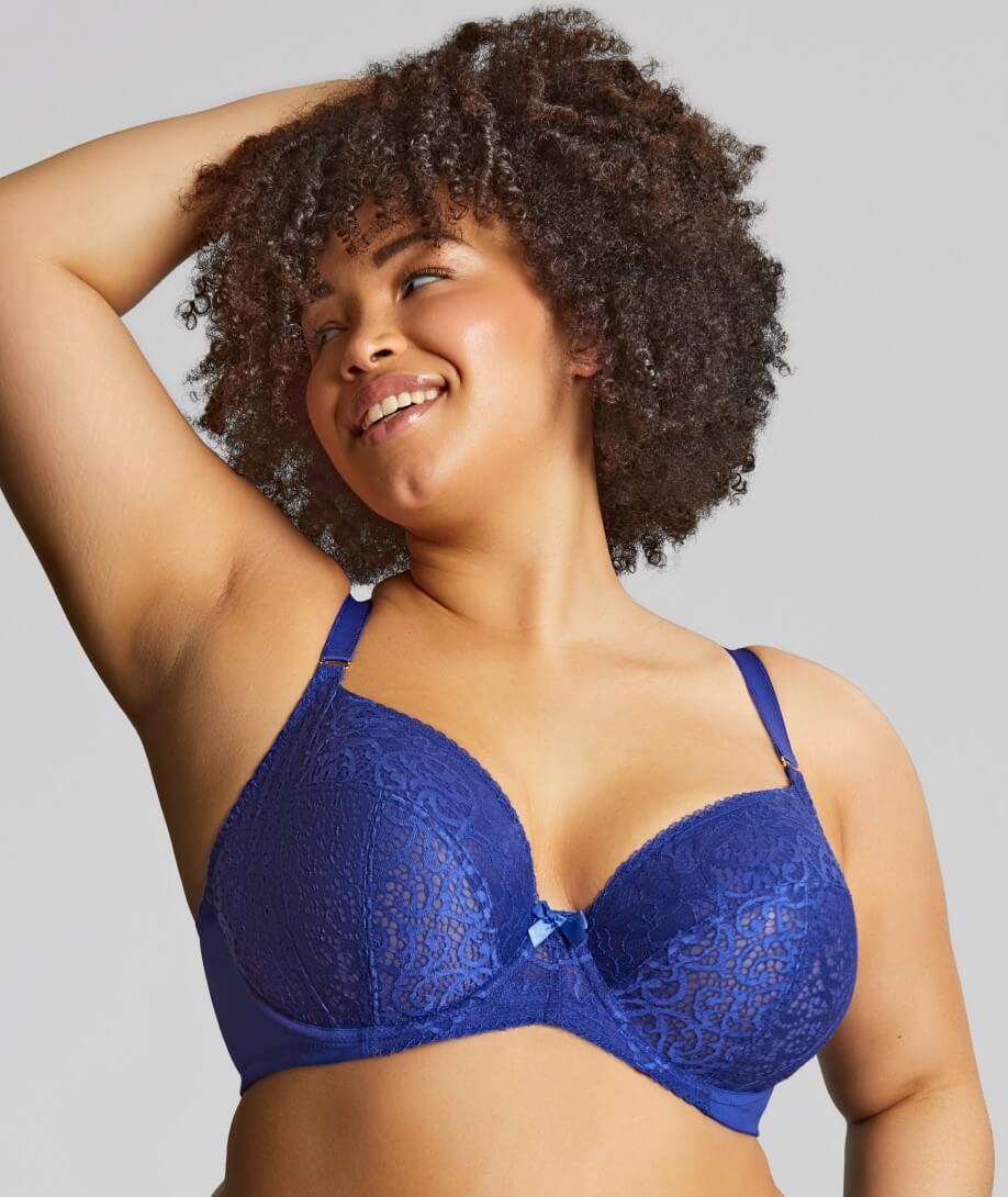 Sculptresse Estel Underwire Plunge Bra - Royal Blue