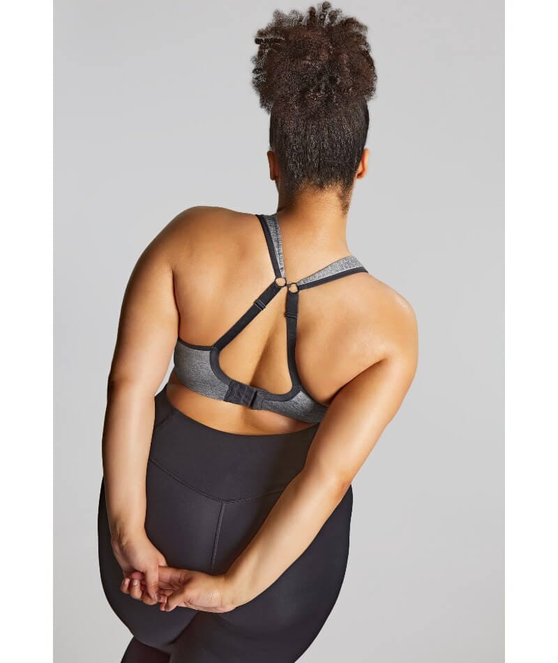 Sculptresse Activate Non Padded Underwired Sports Bra - Charcoal Marle Bras 