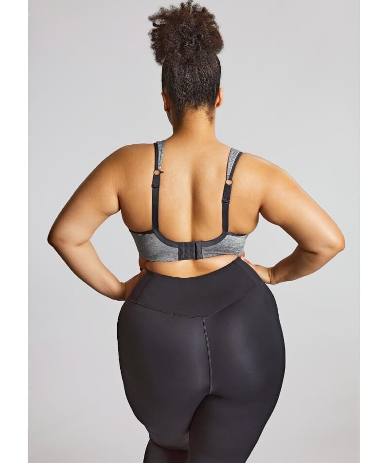 Sculptresse Activate Non Padded Underwired Sports Bra - Charcoal Marle Bras 