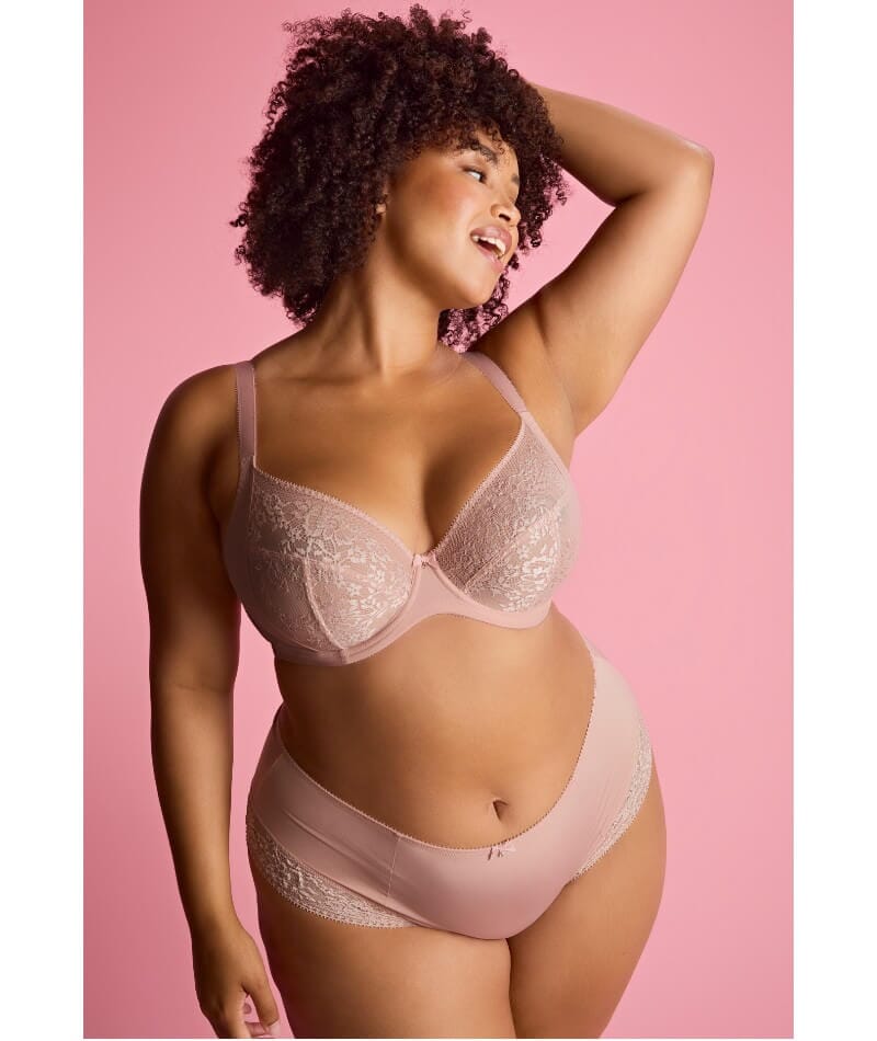 Sculptresse Roxie Plunge Underwired Bra - Misty Rose Bras 