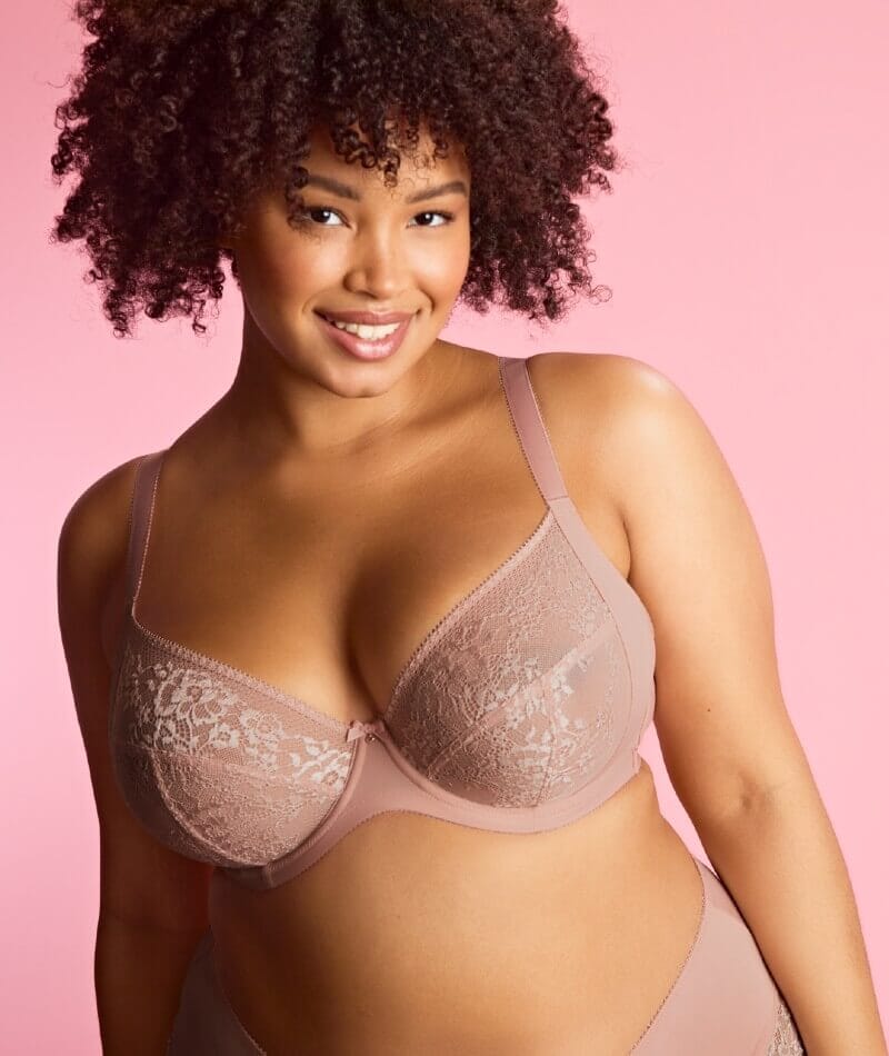 Sculptresse Roxie Plunge Underwired Bra - Misty Rose Bras 