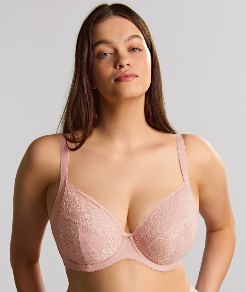 Sculptresse Roxie Plunge Underwired Bra - Misty Rose