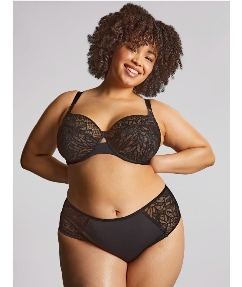 Sculptresse Sophia Deep Brief - Black Knickers 