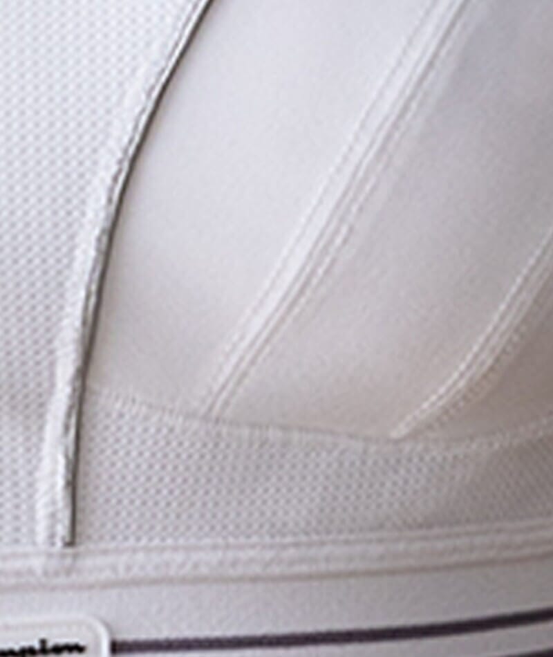 Shock Absorber Ultimate Run Wire-Free Racerback Sports Bra - White/Silver Bras 