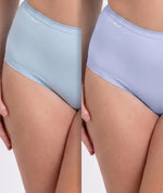 Sloggi Maxi 2 Pack Brief - Pure Blue/Lilac