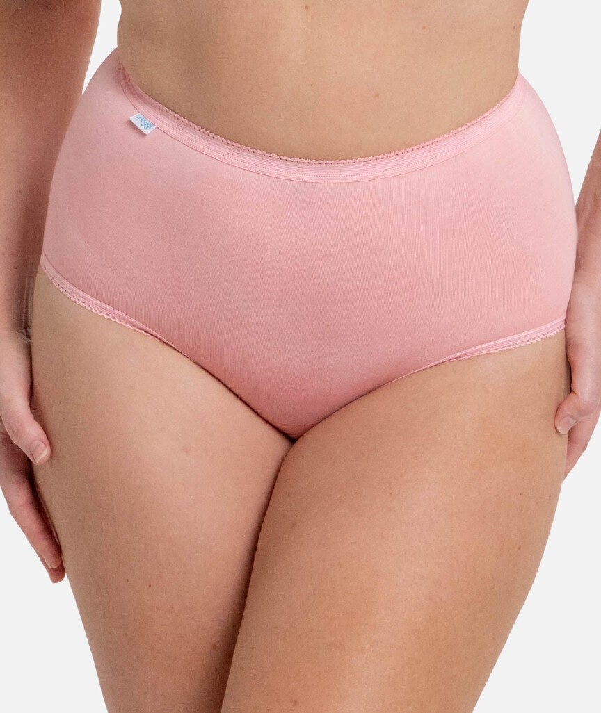 Sloggi Maxi Brief 2 Pack - Strawberry Cream/Flower Purple