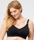 Cake Maternity Popping Candy Fuller Bust Seamless F-Hh Cup Wire-Free Nursing Bra - Black Swatch Image