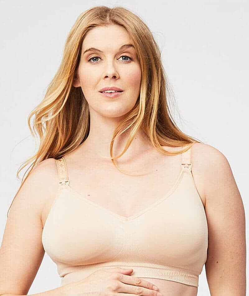 Cake Maternity Popping Candy Fuller Bust Seamless F-Hh Cup Wire-Free Nursing Bra - Nude Bras 