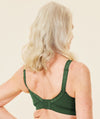 Sugar Candy Fuller Bust Seamless F-Hh Cup Wire-Free Lounge Bra - Forest Green Bras