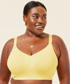 Sugar Candy Fuller Bust Seamless F-Hh Cup Wire-Free Lounge Bra - Lemon Bras