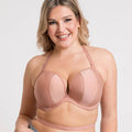 Curvy Kate Superhero Multiway Padded Plunge Bra - Latte