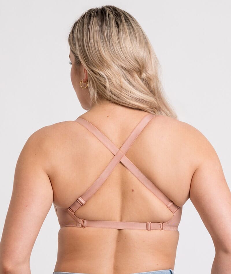 Curvy Kate Superhero Multiway Padded Plunge Bra - Latte Bras 