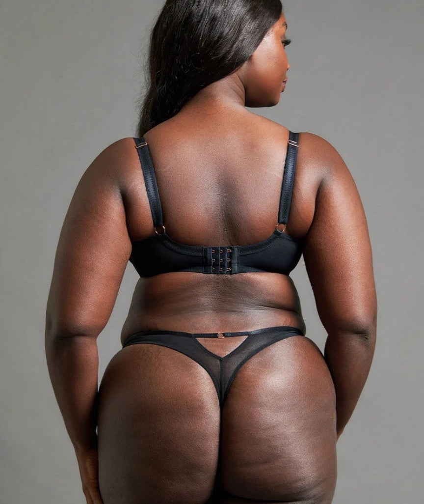 Scantilly Friction Thong - Black