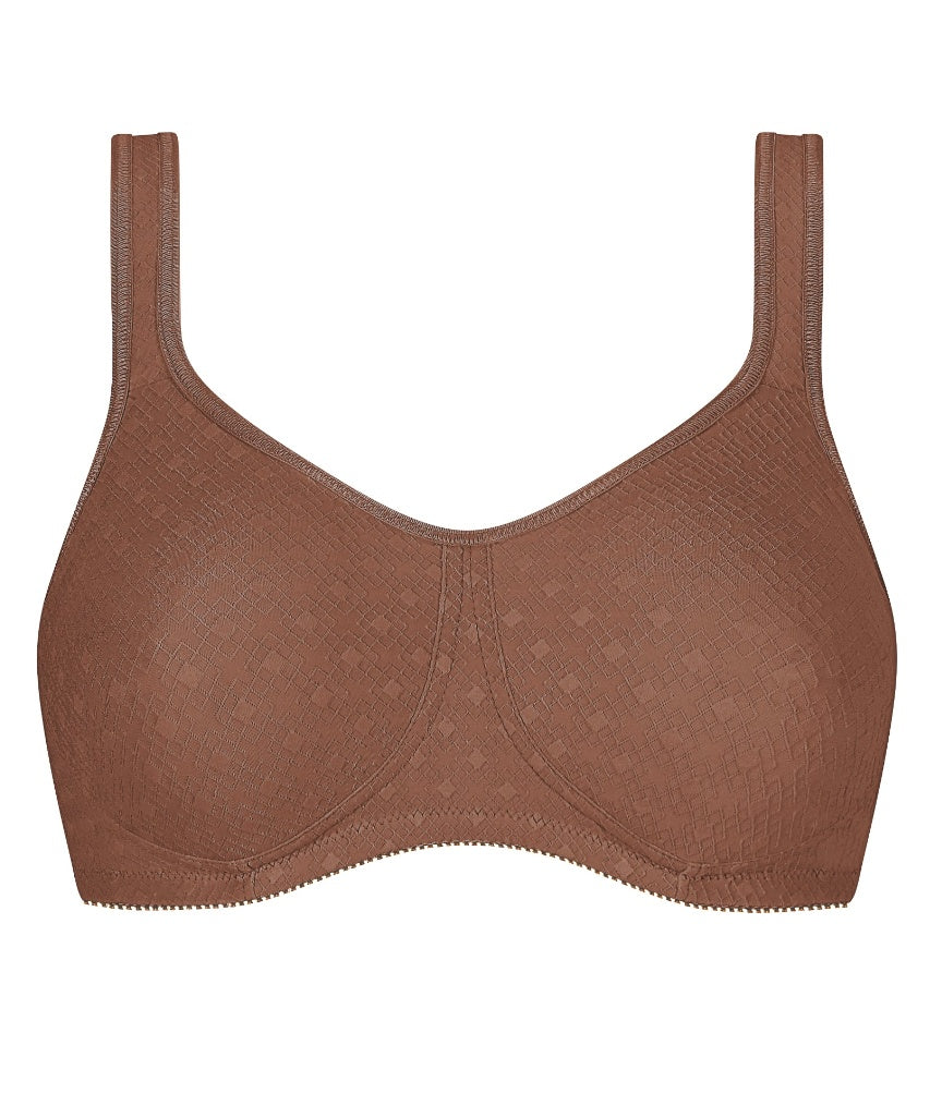 Amoena Tiana Wire-Free Bra - Mocha