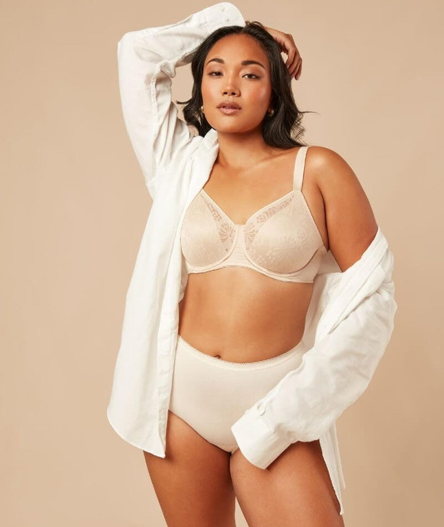 Triumph Lacy Minimizer 2 Pack Bra - New Beige