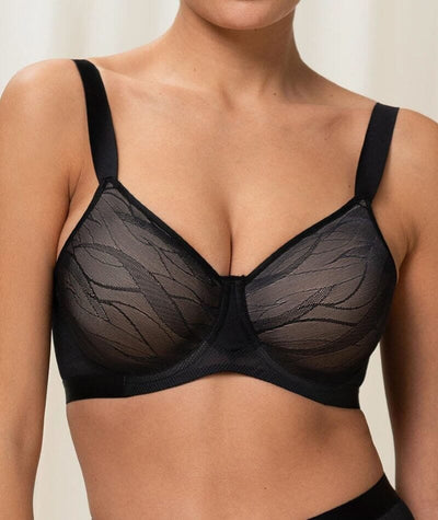 Triumph Airy Sensation Minimizer Bra - Black Bras