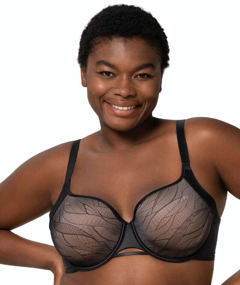 Triumph Airy Sensation Spacer T-Shirt Bra - Black - Curvy