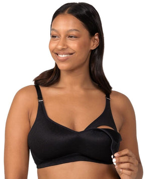 thumbnailTriumph Amour Maternity Lace Padded Wire-free Bra - Black Bras 