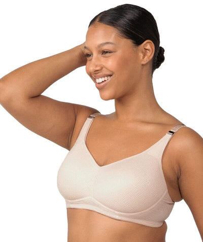 Triumph Amour Maternity Lace Padded Wire-free Bra - Nude Pink Bras